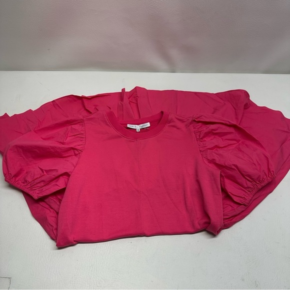 English Factory Pink Puff Sleeve mini Dress size XS NWT - Picture 9 of 9